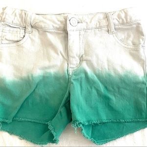 Girls Cat and Jack dip dyed shorts - L 10/12